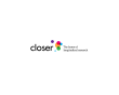 CLOSER's logo featuring coloured dots