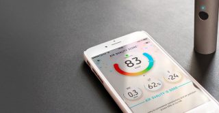 Phone app measuring air quality